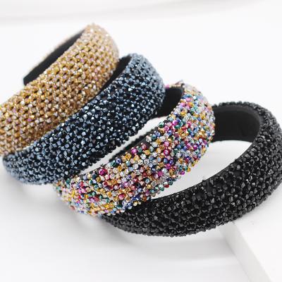 China New Design Fashion Luxury Shiny Women's Hair Decoration Bling Glitter Hair Band Headbands for sale