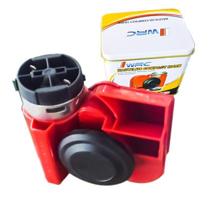 China Red Universal Horn Universal Truck Motor Truck Air Compressor Security Loud 12v Car Horn for sale