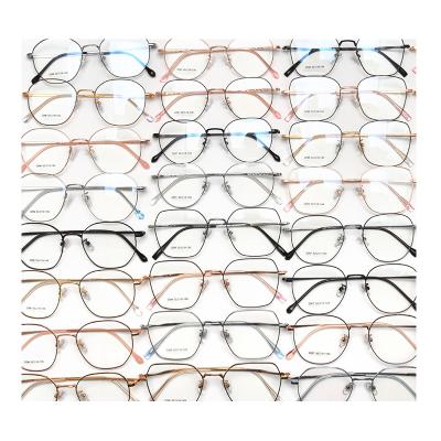 China 2021 New Retro Cheap Price Fashionable Promotional Glasses Frame Metal Eyewear In Stock for sale