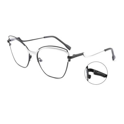 Chine Fashionable 2022 Ladies Eyeglasses Eyeglasses Durable Metal Frame Vintage Metal Eyeglasses Frames à vendre