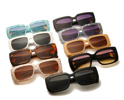 China Big Frame Glasses Sunglasses Internet Celebrity Retro Fashion Sunglasses Candy Color Gradient Sun Glasses Te koop