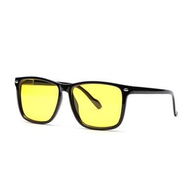 Κίνα Night Vision Glasses For Driving Sunglasses Custom Square Factory Logo Glare Free Yellow Tint Night Vision Recycling Glasses Polarized προς πώληση