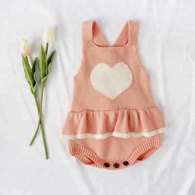 China 2018 Wholesale China Sleeveless Baby Knitted Romper Baby Romper Adult Baby Jumpsuits for sale