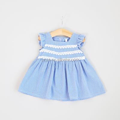 China Breathable Baby Dress High Quality Kids Short Plaid Dresses 2017 Designs for sale