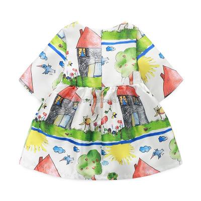 China Fashionable Soft 100% Cotton Fabric Wholesale Baby Clothing Design Baby Dress Breathable for sale