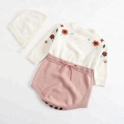 China 2018 Long Sleeve Baby Clothes Infant Toddler Kids Clothing Newborn Baby Knit Romper Baby Clothes Wholesale for sale