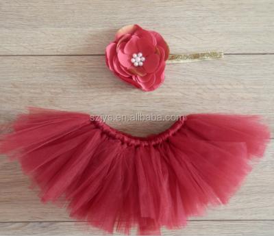 China Breathable Wholesale Summer Newborn Baby Tutu Dress With Headband for sale