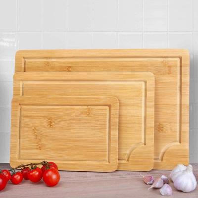 China Viable Smartpan Bamboo Cutting Board with Juice Groove (3-Piece Set) - Kitchen Chopper for sale