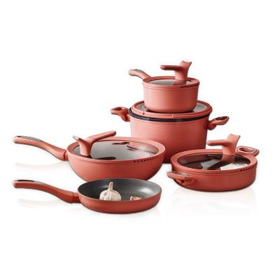 China Sustainable Multifunctional Kitchen Cookware Sets Pots And Pans Set for sale