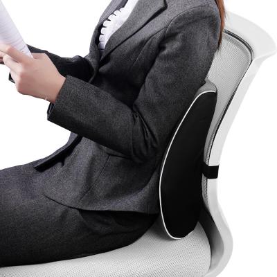 China Anti-Static Square Cushion Lumber Sciatica Memory Foam Wedge Rest Back Support Lumbar Cushion For Office Chair for sale