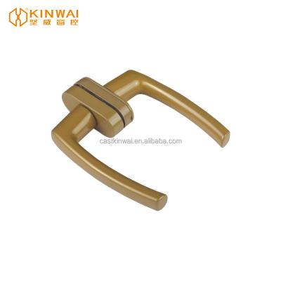 China JW-9032B Modern High Quality Aluminum Door Window Lock Handle With 90mm Cylinder And Iron Cover Square Shaft for sale