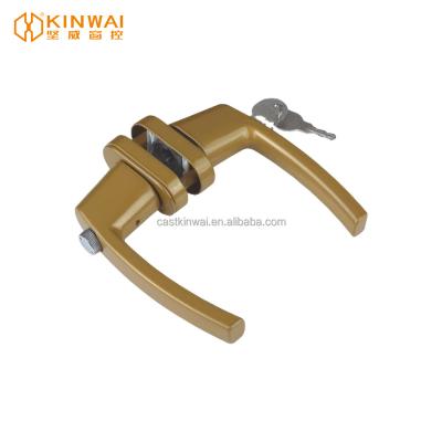 China JW-9035B Factory Direct Sale Modern High Quality Window Handle Lock Accessories Narrow Aluminum Door And Window Handles for sale