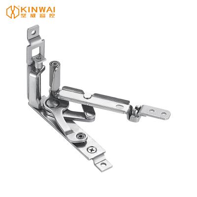 China Traditional Premium Heavy Duty Invisible Hinge 4 Bar Aluminum Stainless Steel Stay Friction Window Stay For EU 20 mm Groove for sale