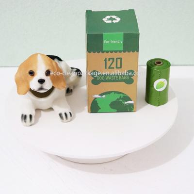 China Custom Eco Friendly Compostable Bio Dog Poo Stored Cornstarch Bags Biodradable Pet Poop Waste Bag for sale