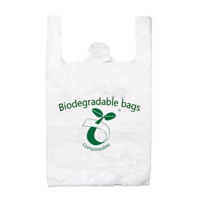 China Portable Biodegradable Plastic Biodegradable Sales Promotion Shopping Bag Grocery Bag Vest Bag For Supermarket for sale