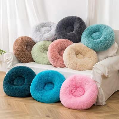 China Hot Sales Stocked Wholesale Large Cushion Dog Bed Best Friends Washable Luxury Faux Fur Luxury Pet Bed For Pets for sale