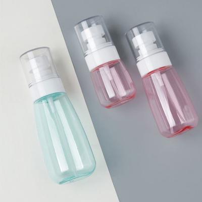 China PET melanotan2 30ml 60ml 100ml transparent, pink and blue thick clear plastic spray package liquid wholesale bottle for cosmetic packaging spray bottle for sale