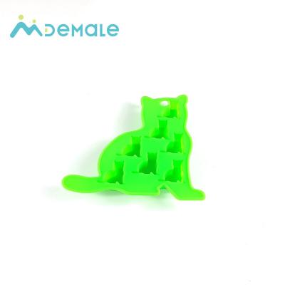 China Hot Sale Tarys Cat Shape Cute Silicone Ice Mold Viable Cartoon DIY Ice Cube for sale