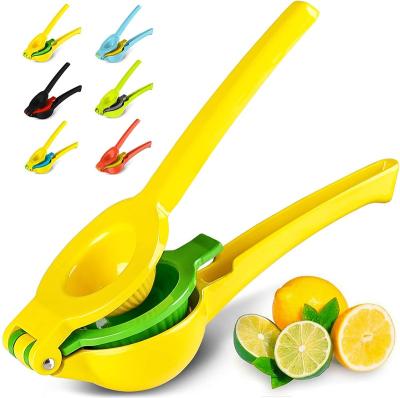 China Viable Custom Made Heavy Metal Hand Squeezer Top Amazon Squeezer Lemon Lime Orange Squeezer for sale