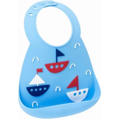 China 2020 Latest Silicone Products Antibacterial Baby Bibs Custom Printing for sale