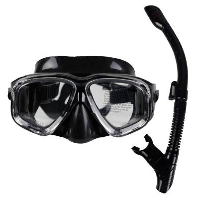 China Tempered Glass Lens China OEM Mask And Wave Snorkel Wholesale Cheap Diving Set for sale