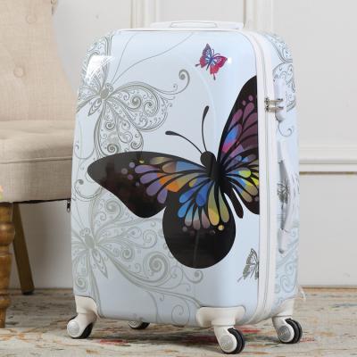 China ABS Folding Luggage Trolley With Wheels Factory Price New Design Foldable Rolling Suitcase Set Custom Logo for sale