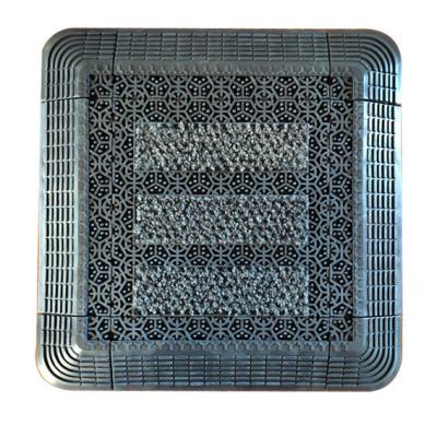 China Modular Entrance Matting Interlocking Tiles 13 MM PVC for sale