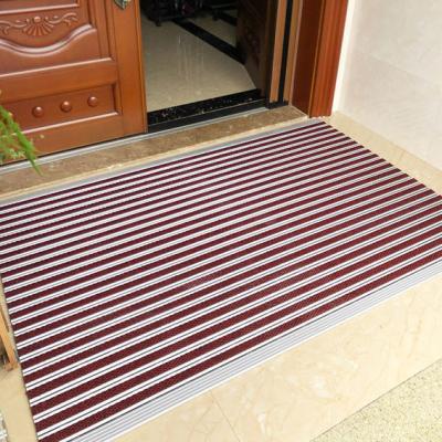 China 850*750mm Aluminum Entrance Mats Polypropylene Residential Walk Off Mats for sale