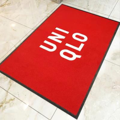 China 3.5mm 8x4 Nitrile Rubber Back Custom Logo Floor Mats For Business for sale