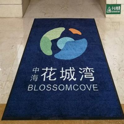 Cina fibra di nylon Logo Mats Polyamide Personalized Entrance Mat su ordinazione di 90*120cm in vendita