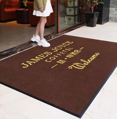 China SGS 83*150cm Douane Logo Mats Advertising Promotional Welcome Mats voor Zaken Te koop