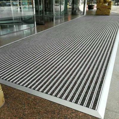 China Aluminum Commercial Entrance Matting High Traffic Custom Size Entry Mats Residential for sale