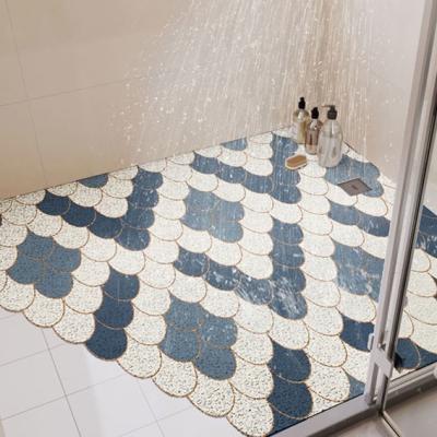 China Printed Vinyl Non Slip Mat For Tile Shower for sale