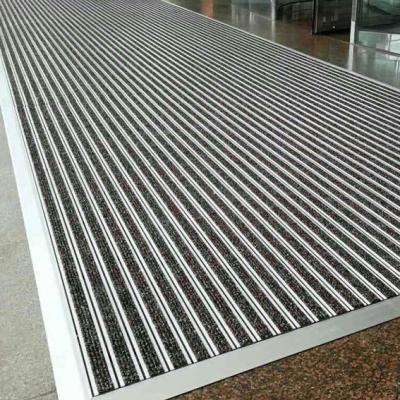 China Recessed School Mall Aluminium Entrance Matting Anti Slip Tufted for sale