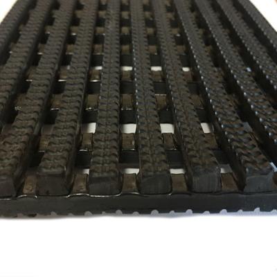 China Walk Off Leisure Grid Anti Slip PVC Floor Mat Eco Friendly for sale