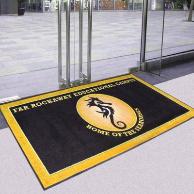 China Personalized PA6.6 Pile Welcome Door Mat Anti Slip With 1.5mm Back for sale