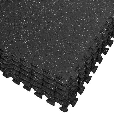 China 20MM Tiles Interlocking Floor Mat Gym Rubber 500*500 EPDM for sale