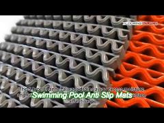 11 mm vinyl s mesh barefoot non slip floor runners for swimming pool