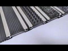 Customizable 10mm Aluminum Entrance Mat Carpets Rubber Brush Insert Material