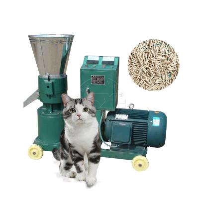 China 3-30kw Flat Die y Pelletizador de cilindro para YSX 1-2,5 t/h Granulado de Tofu para Gatos en venta