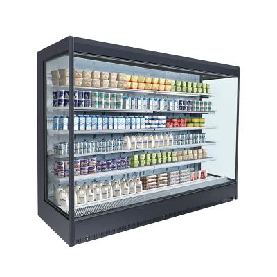 China Beverage Display Multideck Supermarket Open Chiller Cooler 1490L for sale