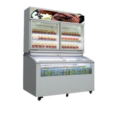 China Commercial Combo Single-Temperature Smad Upright and Chest Ice Cream Cabinet Display Freezer for sale