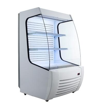 China Single-Temperature Smad White With LED Lighting Restaurant Display Showcase Fridge for sale