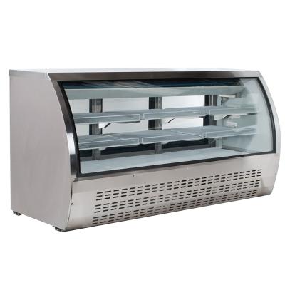 China Single-temperature Painted Steel Counter Deli Display Refrigerator Self-Service Meat Deli Refrigerator for sale