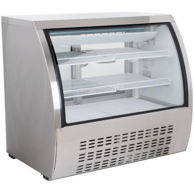 China Commercial Single-temperature Smad Freezer Display Serving Counter Fridge For Fresh Food for sale