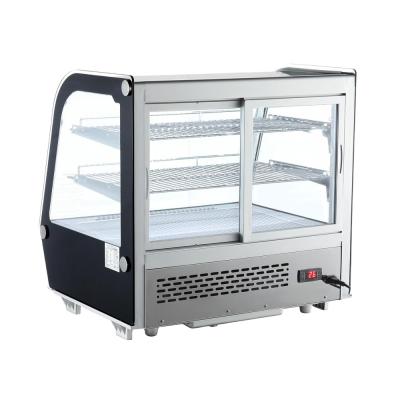 China Double-temperature Supermarket Refrigeration Equipment Food Cake Chocolate Counter Display Case for sale