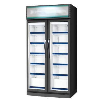 China Glass Refrigerator Supermarket Single-temperature Smad OEM Door Fridge Upright Display Beverage Cooler for sale