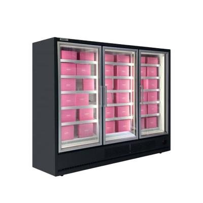 China Single-Temperature Smad Lage Capacity Upright Glass Door Commercial Ice Cream Freezer for sale