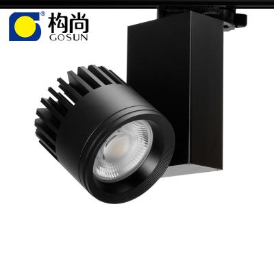 China Anti Glae GOSUN 5 Years Flickering Free CRI90 Warranty 15/24/30/40/60 Degree 10-50W COB LED Track Light for sale