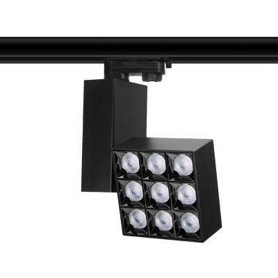 China 3-Phase (4-Way 35W Anti-Glare Track Projector System Wall Washer Aluminum Housing Light for sale